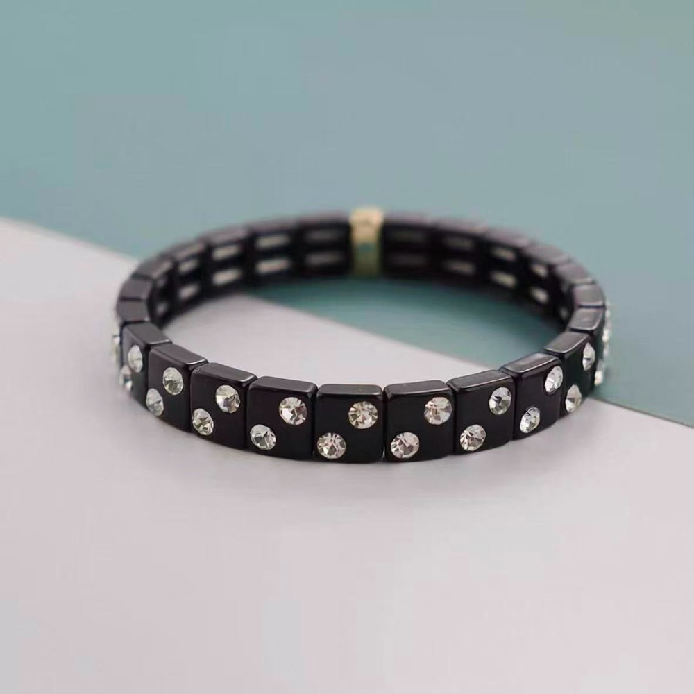 Roxanne Assoulin - Black Brite Bit X Bit Stretch Bracelet